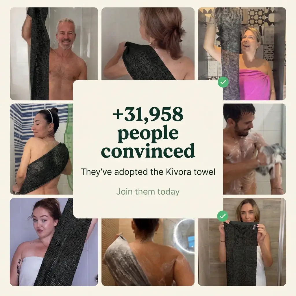 Kivora Exfoliating Shower Towel