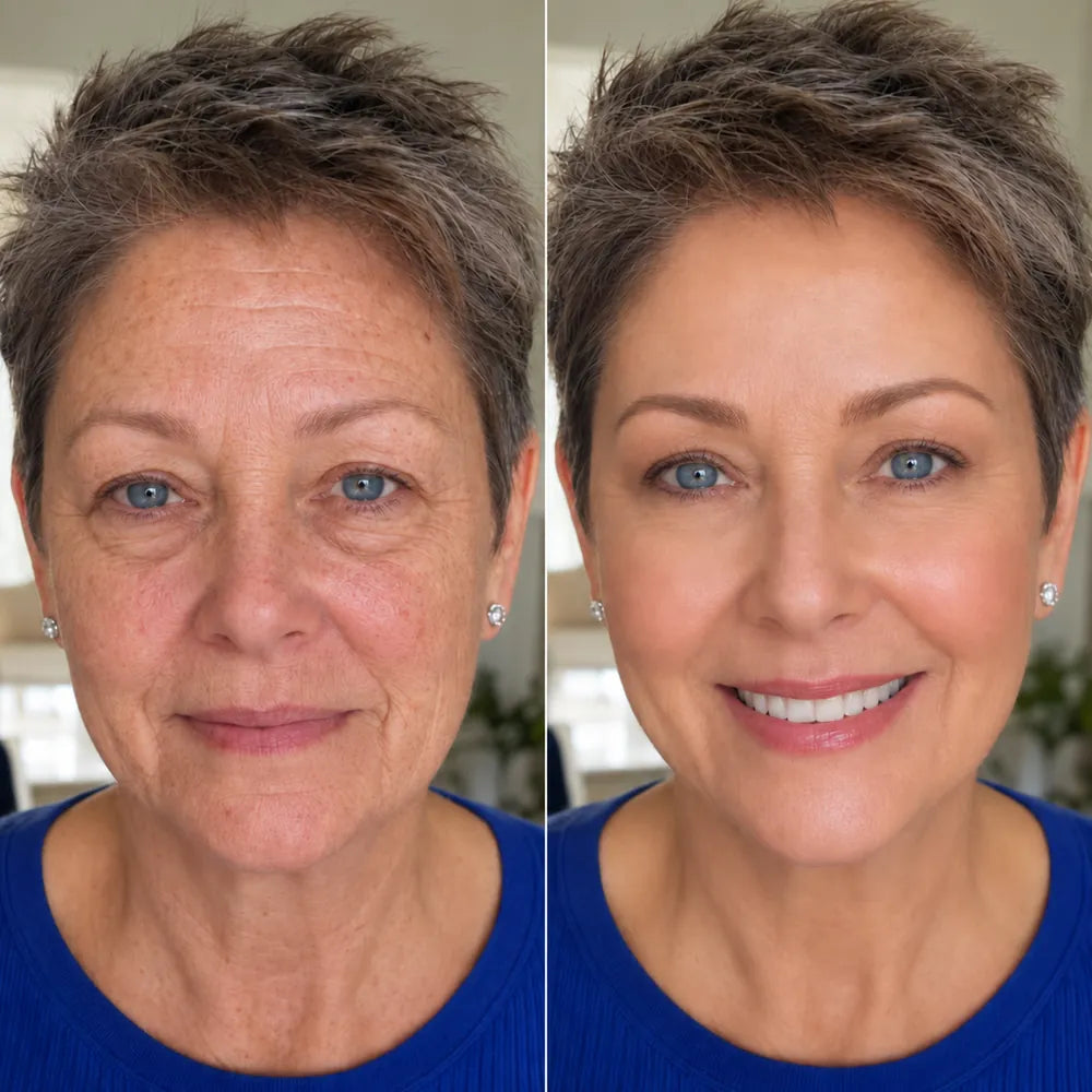 Foundation finish on mature skin